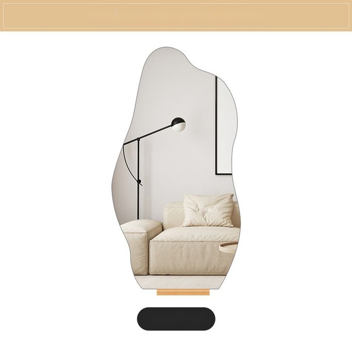 매장거울 전신거울 가정용 대형 착용 구름 스탠드형 웨이브