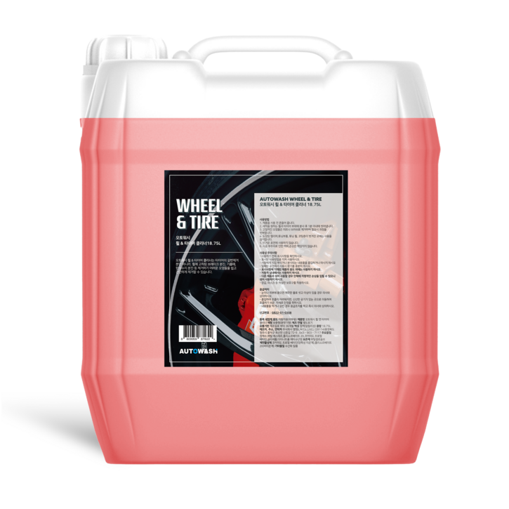 오토워시 휠앤타이어 클리너 18.75L 대용량 업소용 말통 갈변제거, 1개, 18.75L