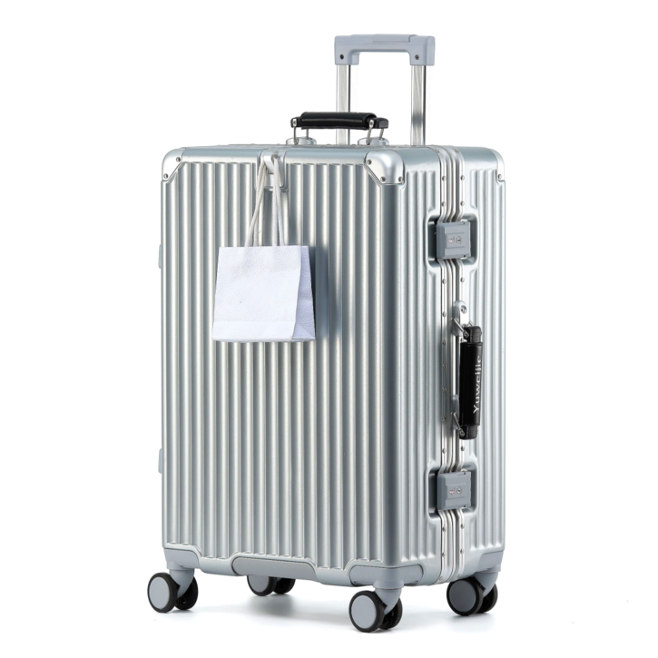 우위제 100%pc 캐리어 알루미늄 프레임 하드 폴리카보네이트 여행용 캐리어 TSA락 3년AS