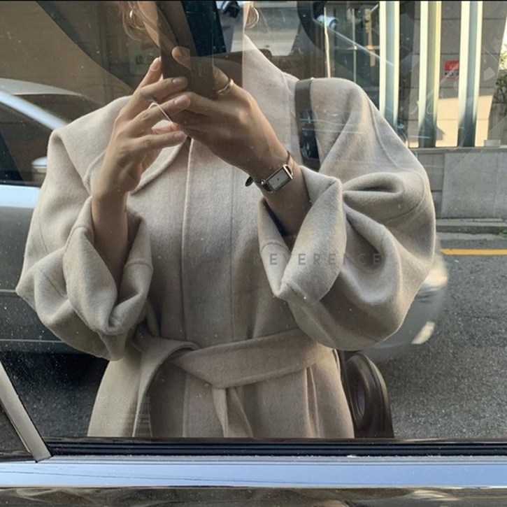 런던플랏 르메르 로브 핸드메이드코트 여성 울코트 가을 겨울