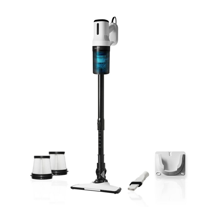 2025년형 유선 청소기 600W 길이조절 연장봉 초강력 경량 다용도 화이트