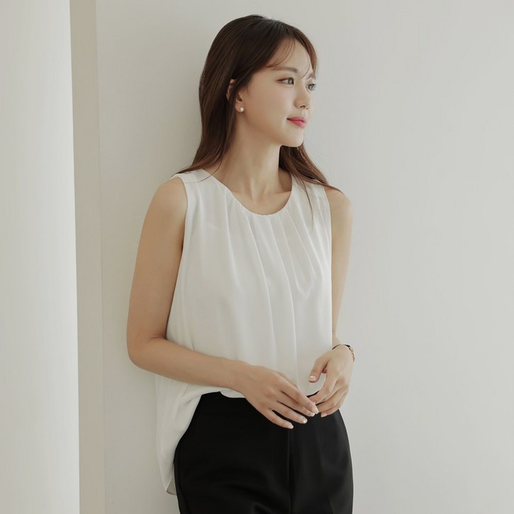 스무날두겹라운드나시블라우스 스무날두겹라운드나시블라우스