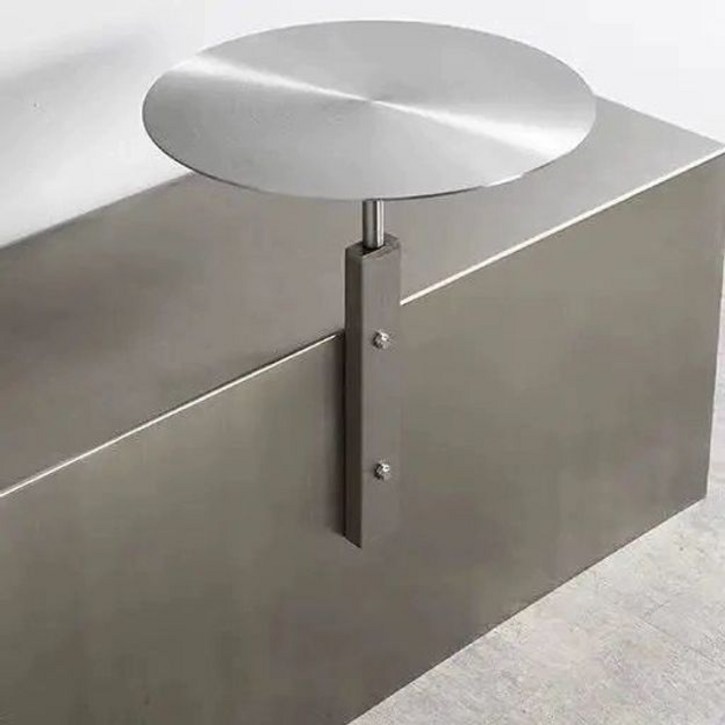 벽고정 테이블 라운드 카페테이블 직경 철제 벽걸이