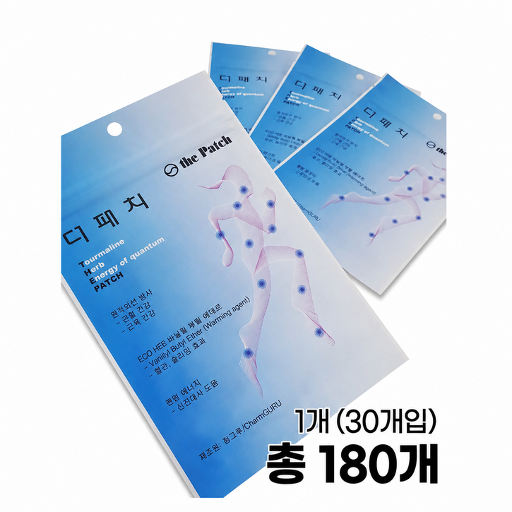 관절파스, 근육통파스, 원적외선 더패치 30매, 6개 (총 180매)