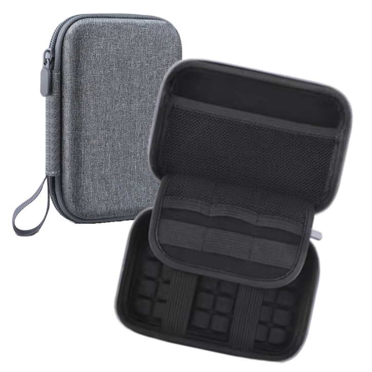 휴대용 하드 드라이브 보호 케이스 외장하드 2.5인치 파우치, 1개, 그레이