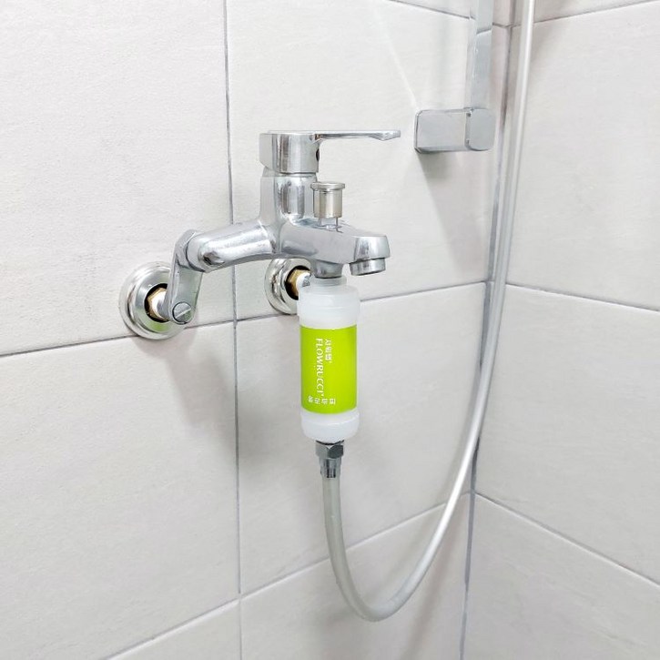 플로루찌 석회수 석회 제거 샤워기 샤워 필터 대용량 1년사용