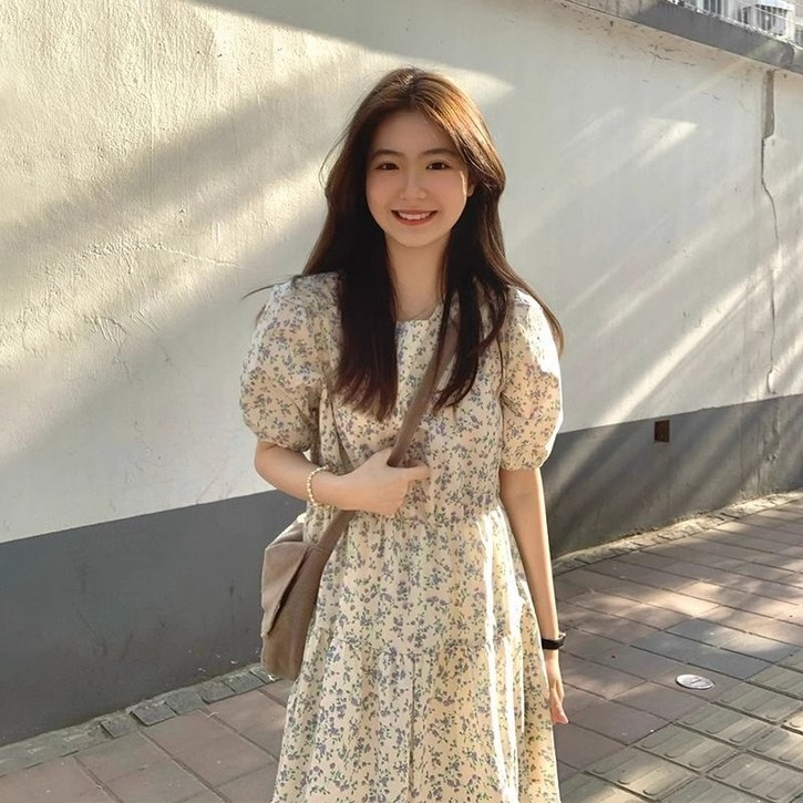 ANYOU 여성 반팔 플라워 원피스 비치원피스 비치웨어 휴양지룩 바캉스룩 ANYOU 여성 반팔 플라워 원피스 비치원피스 비치웨어 휴양지룩 바캉스룩