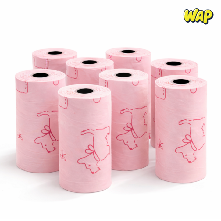 WAP 120매 생분해 친환경 향균 강아지 배변봉투 풋백 도톰 두꺼운