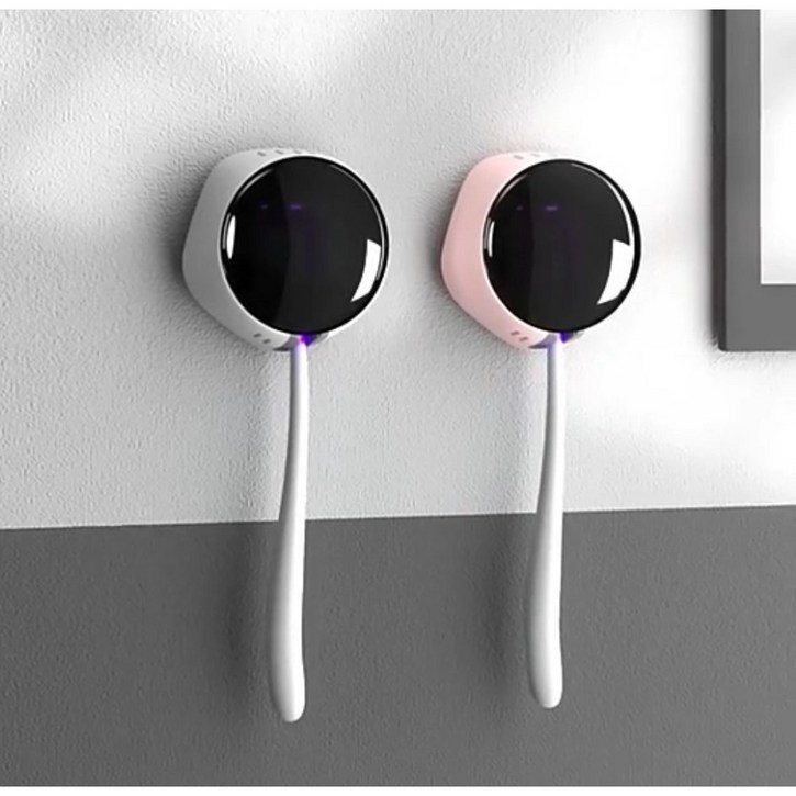 메이브 칫솔 살균기 휴대용 무선 1인 건조기 살균 걸이 M12, 화이트