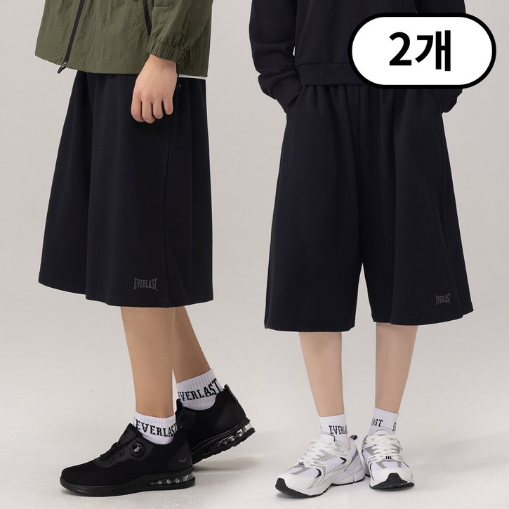 에버라스트 1+1 버뮤다 팬츠 벌룬 와이드 반바지