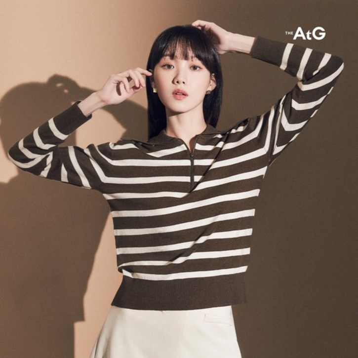 [The AtG]더엣지 22FW 스트라이프 집업니트 3종