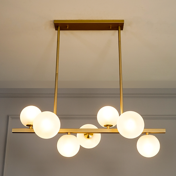 빛이야기 골드팝 4등/7등/9등 직부등 [LED램프포함] 식탁등 식탁조명 펜던트조명 주방등 포인트조명 인테리어조명 펜던트등 예쁜식탁등