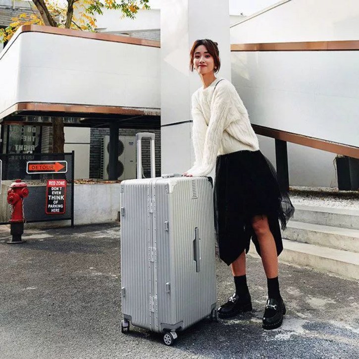 초대형 캐리어 100인치 유학 여행가방 이민 블랙70인치 대용량