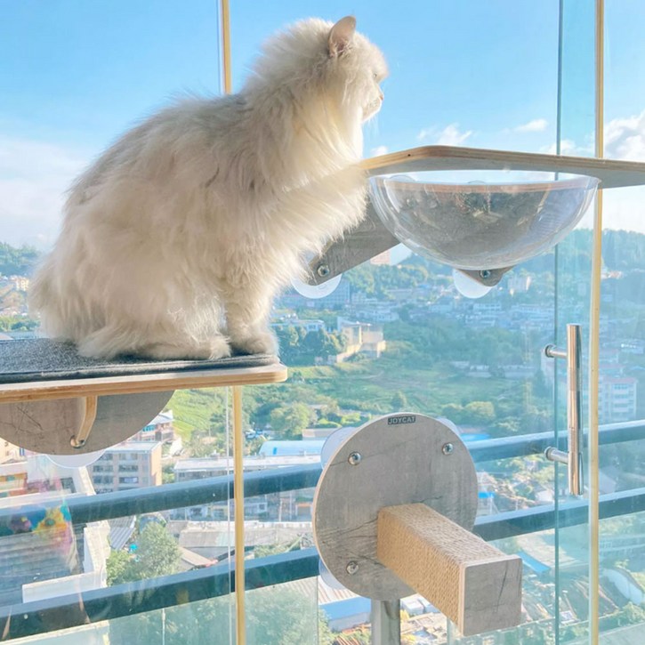 헤라우스점핑 튼튼한 고양이 일광욕 해먹 캣타워