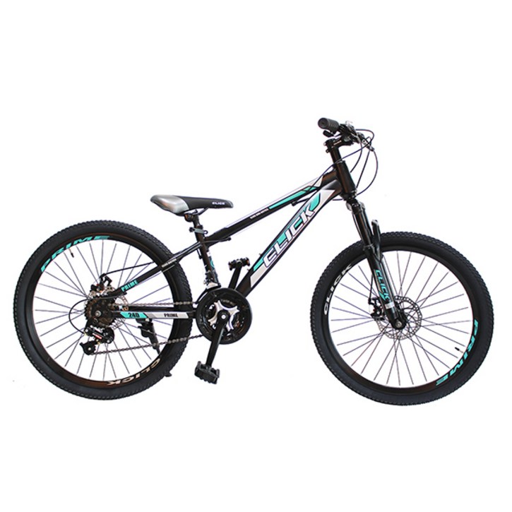 클릭 프라임24D 24인치 디스크브레이크 MTB 자전거, 1개, 165cm, 블랙민트 미조립