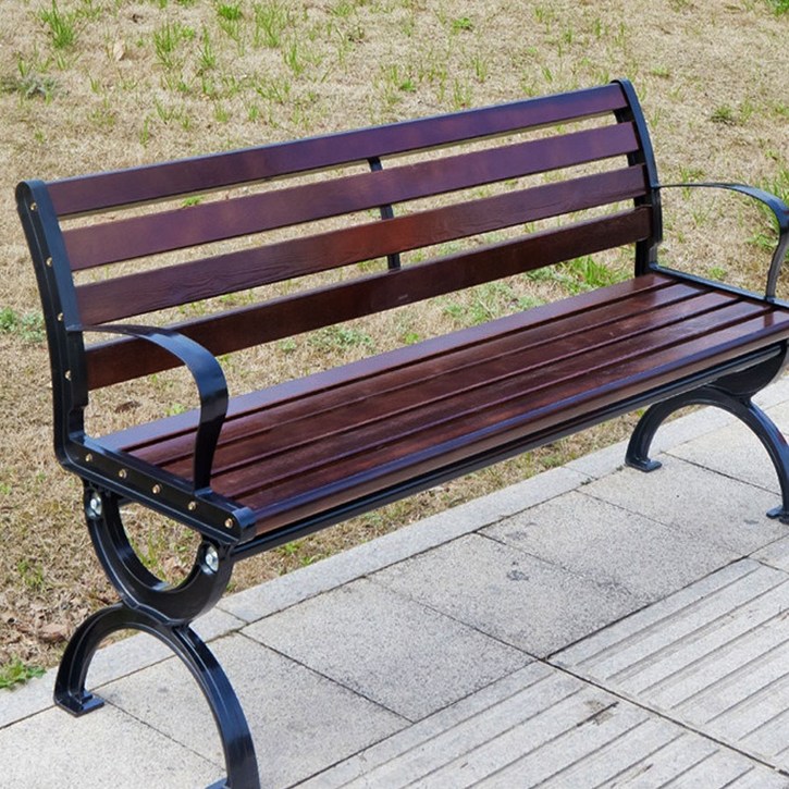 데일리나라 고급자재 야외벤치의자 버스정류장의자 벤치 정원벤치의자 캠핑용테이블 야외 벤치의자, 커피색상180(4인용)