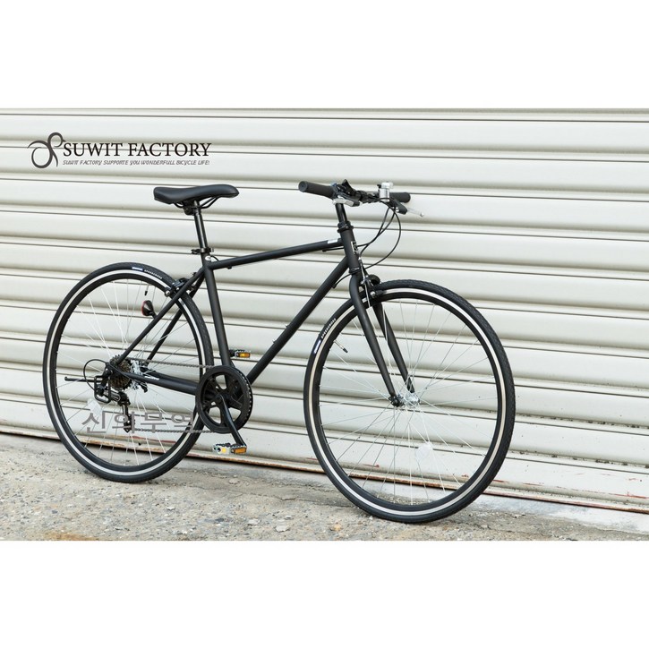 SUWIT 700C 일본 자전거,바이크 스포츠 700C 하이브리드 자전거 경량 로드 출퇴근 시마노변속 산책 입문용 국내무료배송 타이어 700 28c, 블랙BLACK, 1개, 54cm