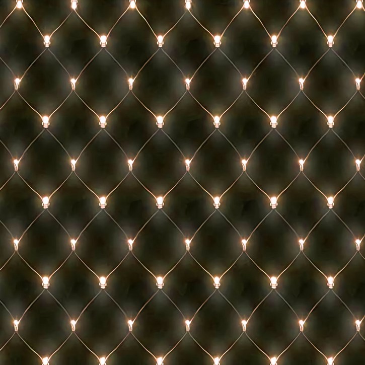 엘스토리몰 LED 그물전구 2M 208구 2개 + 정류기 1개 크리스마스 트리 조명 전구, 1개, 투명선 웜색 2개 + 정류기 1개