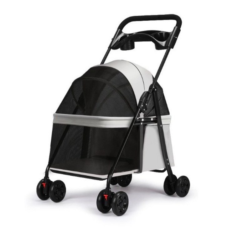 리틀보이 저상 강아지 유모차 퀵폴딩