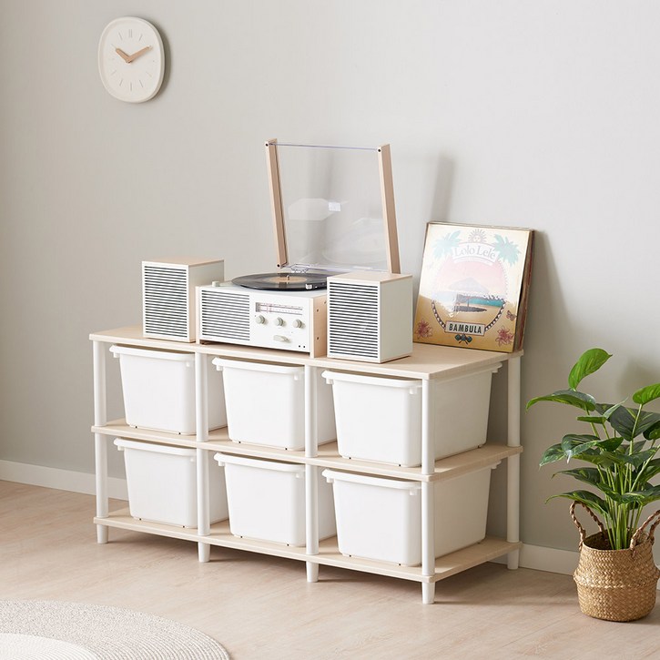 프로모션행사중 큐브수납장 1단2단3단 장난감 기저귀정리함 펜트리 거실장 애견용품수납 정리수납장 틈새수납장 장난감정리함 베란다정리, 메이플, 1개