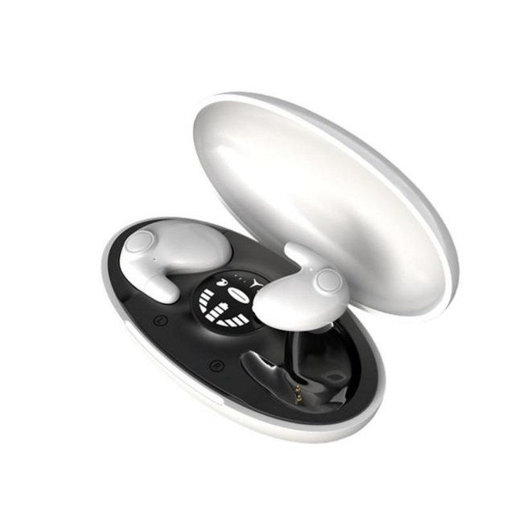 골밀도 귀안아픈 귀걸이형 RYRA 수면 골전도 이어폰, 블루투스 5.1 무선 듀얼 스테레오 마이크 포함, 7303097638