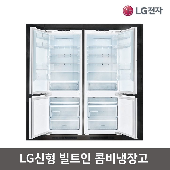 LG전자 신형 디오스 빌트인 콤비 냉장고 M272PR34BL  M272PR34BR
