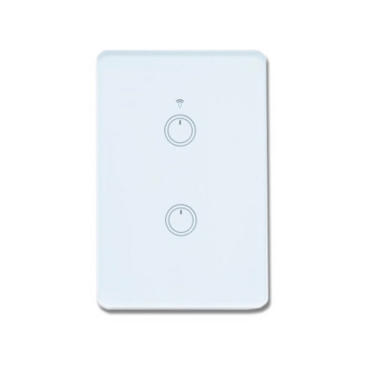 스마트빌 스마트 wifi iot 원격 제어 2구 화이트 스위치 2A(440W)