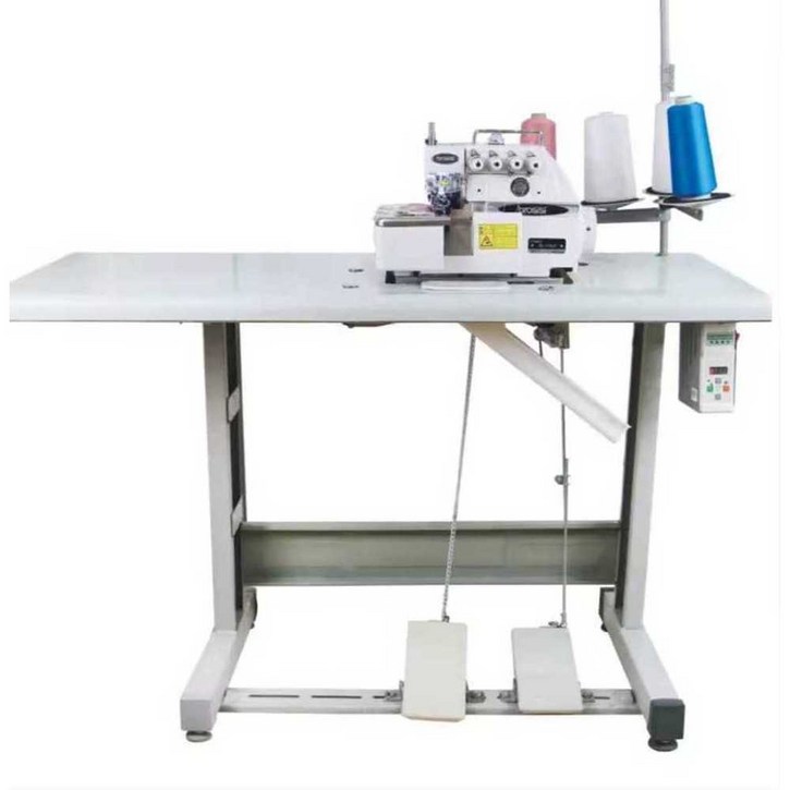 공업용 오바로크 작업대 책상 미싱책상 기계 다이 씰링기, 상세페이지 참고, 4선 전자동 세트테이블 포함