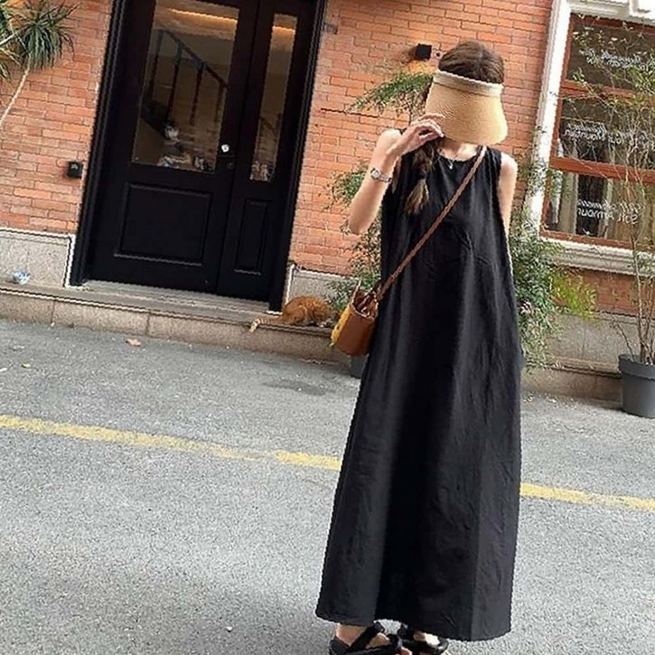CT몰 여름 나시 롱원피스 레이어드 뷔스티에 캐주얼 스커트 이너 제이플로우 플라워