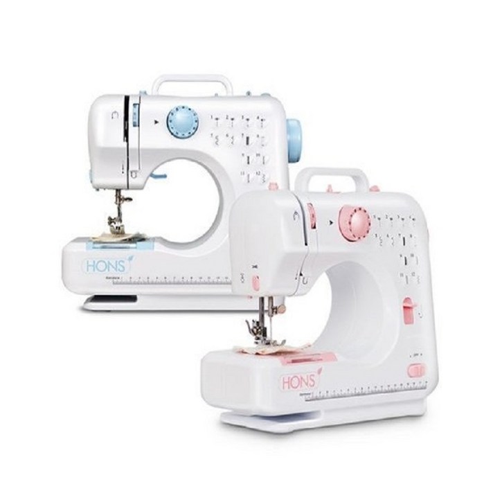 혼스 가정용 한땀한땀 미니재봉틀 추천블루의류수선 제작 미니 미싱기 재봉틀 집들이 선물 필수템