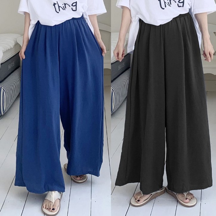 애플망고옷장 11 빅사이즈 여름 시원한 아사 와이드 치마바지 오버핏팬츠