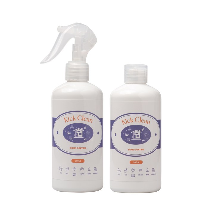 킥클린 욕실 나노코팅제 300ml  싱크대 세면대 셀프 코팅 악취 물비린내 제거