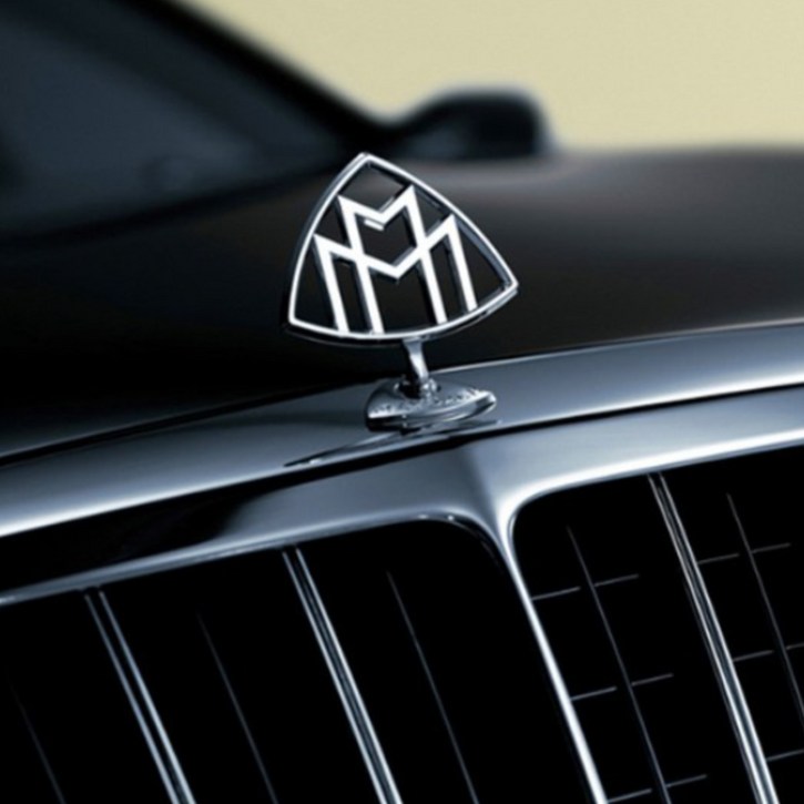 모터스파이 벤츠 호환 S V GLS 클래스 마이바흐 본넷 후드 교환용 로고 엠블럼, 후드 크롬