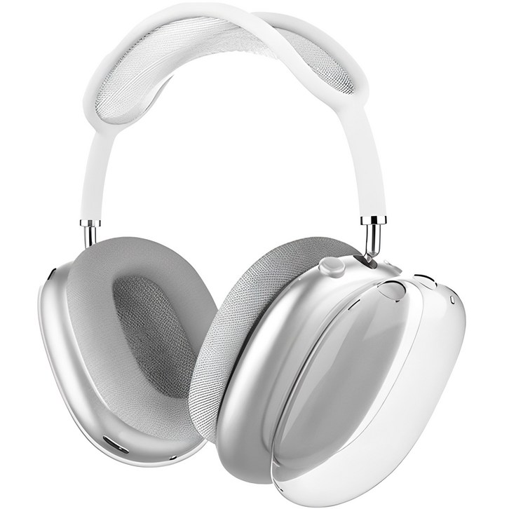 로랜텍 이어캡 보호 실리콘 에어팟 맥스 케이스, 투명, 단일상품