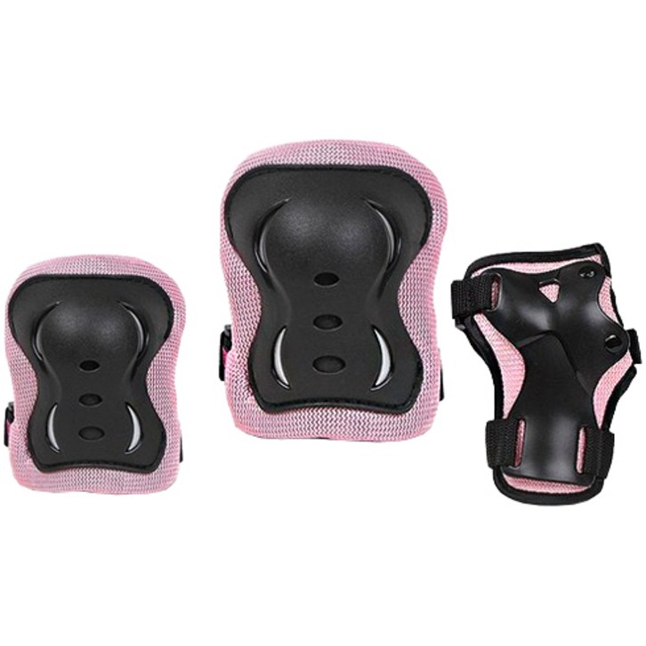 에어워크 아동보호대, 핑크, 손목보호대,팔꿈치보호대,무릎보호대