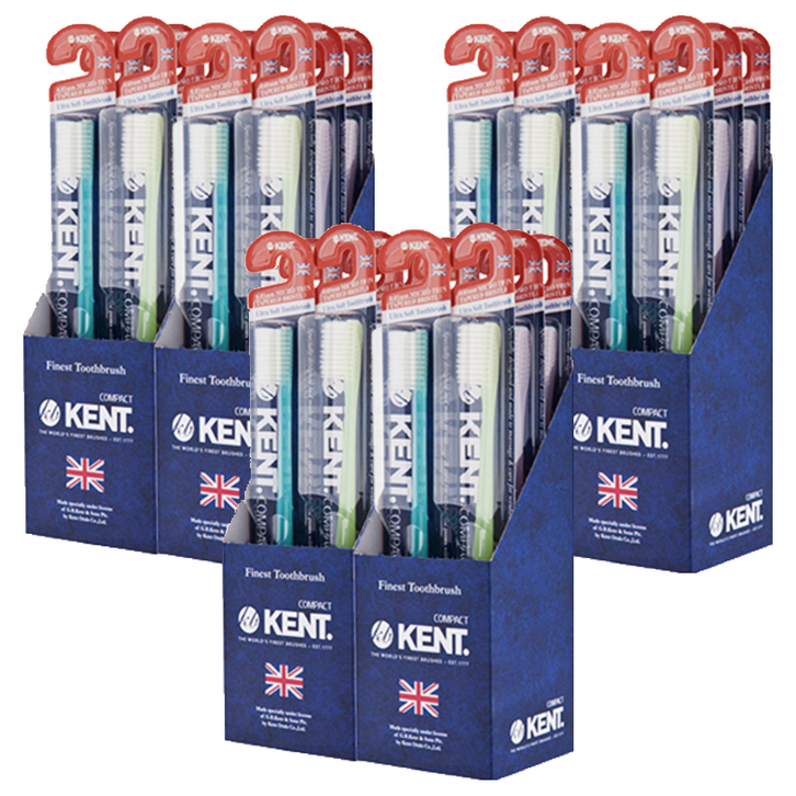 켄트 오리지날 콤팩트 초극세모 칫솔, 6개입, 6세트