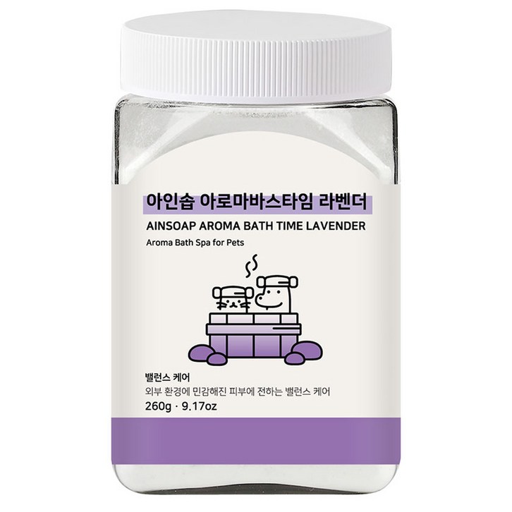 아인솝 아로마바스타임 라벤더 + 전용스푼, 260g, 1세트 - 쇼핑뉴스