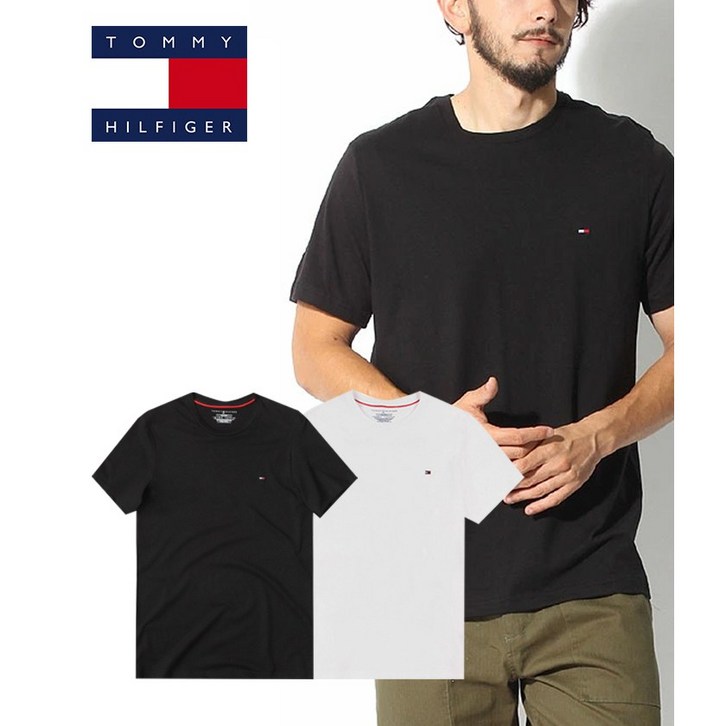 USA정품국내배송 타미힐피거 남여공용 반팔티 스몰로고 티셔츠 남성반팔 여성반팔 09T3139