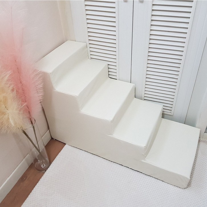 8DECO 강아지계단 5단 60cm 펫스텝, 애견계단, 그레이계단, 아이보리 방수 5단, 1개 8DECO 강아지계단 5단 60cm 펫스텝, 애견계단, 그레이계단, 아이보리 방수 5단, 1개