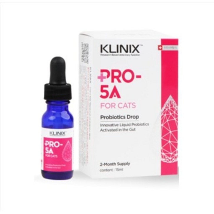 냉장배송] 클리닉스 프로파이브에이 KLINIX PRO-5A 고양이 액상 유산균15ml (리뉴얼) 6651411475