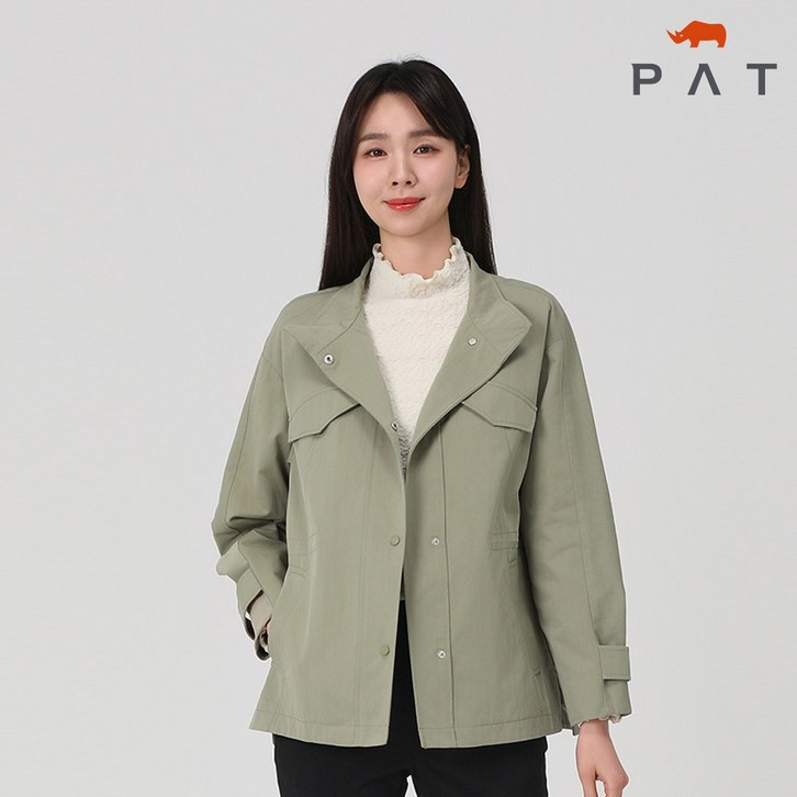 PAT 여성스탠카라 캐쥬얼자켓QJ21203