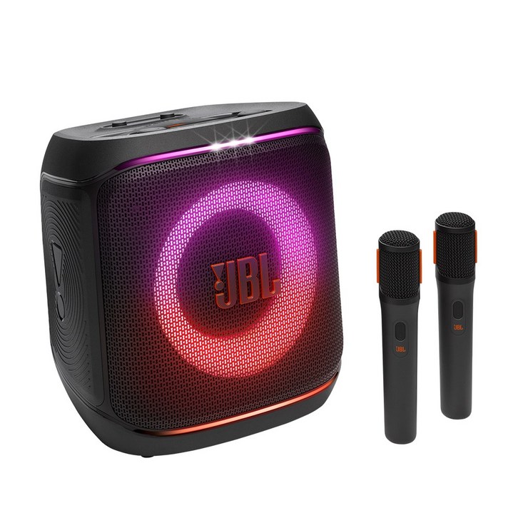 삼성공식파트너 JBL 무선 블루투스 스피커 홈시어터 인테리어 야외 캠핑 파티 미니스피커, 블랙, PARTYBOX ENCORE2