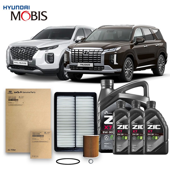 더뉴팰리세이드 LX2 1924년식 3.8 가솔린 순정필터지크오일 5W30 3종, 1개