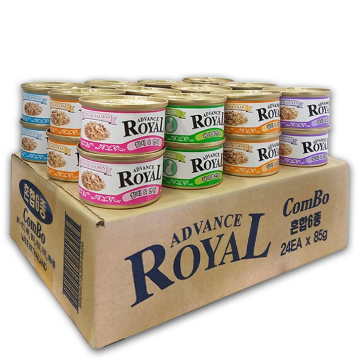 로얄 어드밴스 캔 콤보 1box24개입 고양이 캔 간식 통조림, 85g, 48개, 어드밴스 로얄 캔 콤보