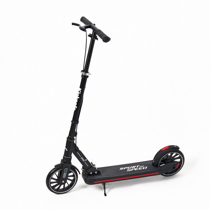 킥세이프 Kicksafe 킥보드 수동 어린이 성인 접이식, 오닉스 블랙, 1개