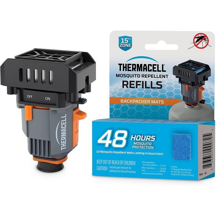 써마셀 백패커 모기퇴치기 훈증기48시간 향 매트 Thermacell Backpacker Mosquito 써마셀 백패커 모기퇴치기 훈증기48시간 향 매트 Thermacell Backpacker Mosquito