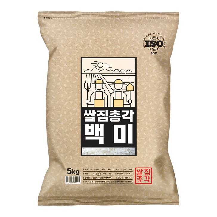 쌀집총각 2024년산 햅쌀 백미 상등급, 5kg상등급, 1개 쌀집총각 2024년산 햅쌀 백미 상등급, 5kg상등급, 1개