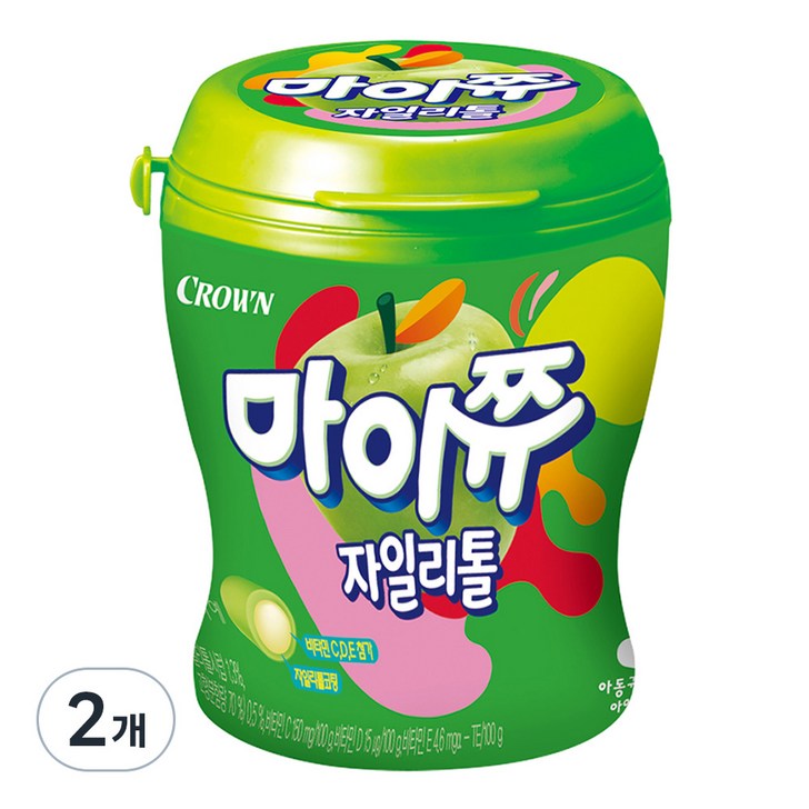 마이쮸 자일리톨 사과 용기