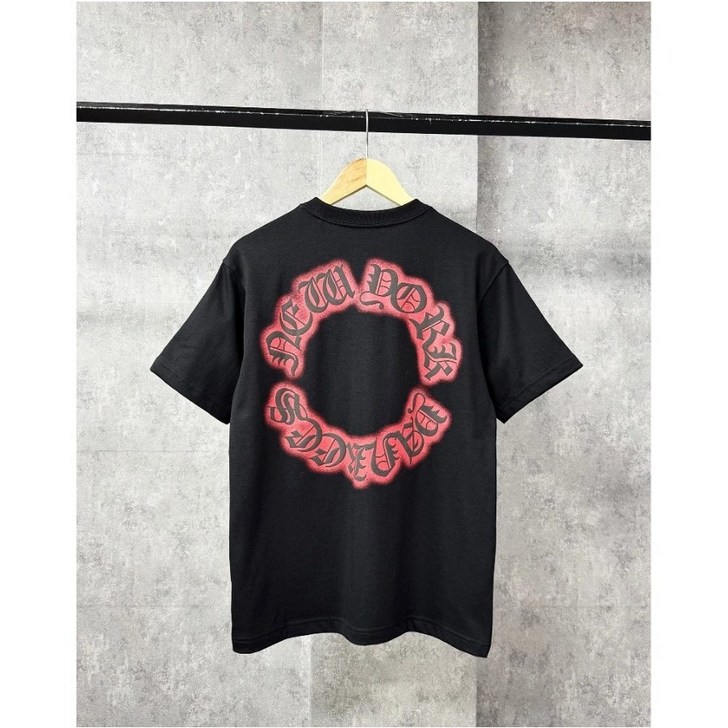 뉴에라 MLB 뉴욕양키즈 크롬 하츠 반팔 티셔츠 블랙 14547874