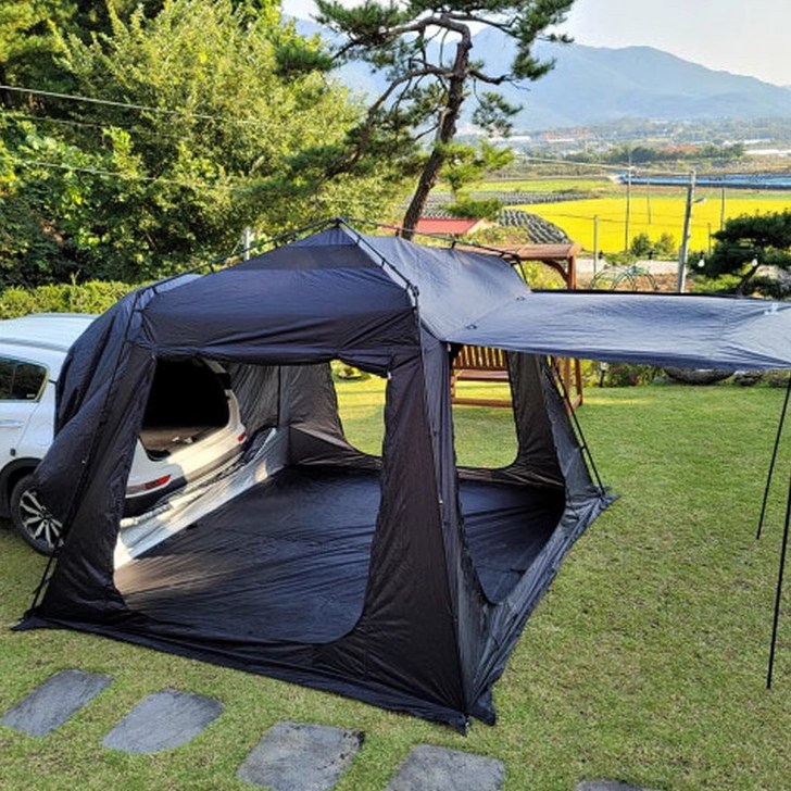 원터치 차박텐트 일체형 그늘막 대형 도킹텐트 자동 오토 꼬리텐트